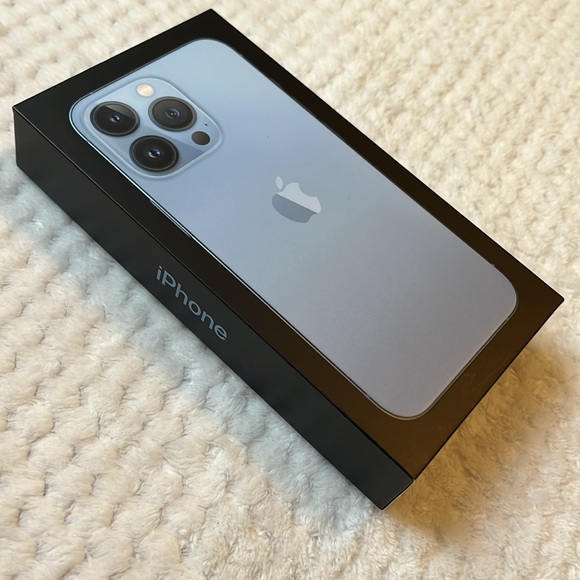 EMPTY BOX for iPhone 13 Pro, Sierra Blue, 256GB, Model A2483 - Picture 5 of 6